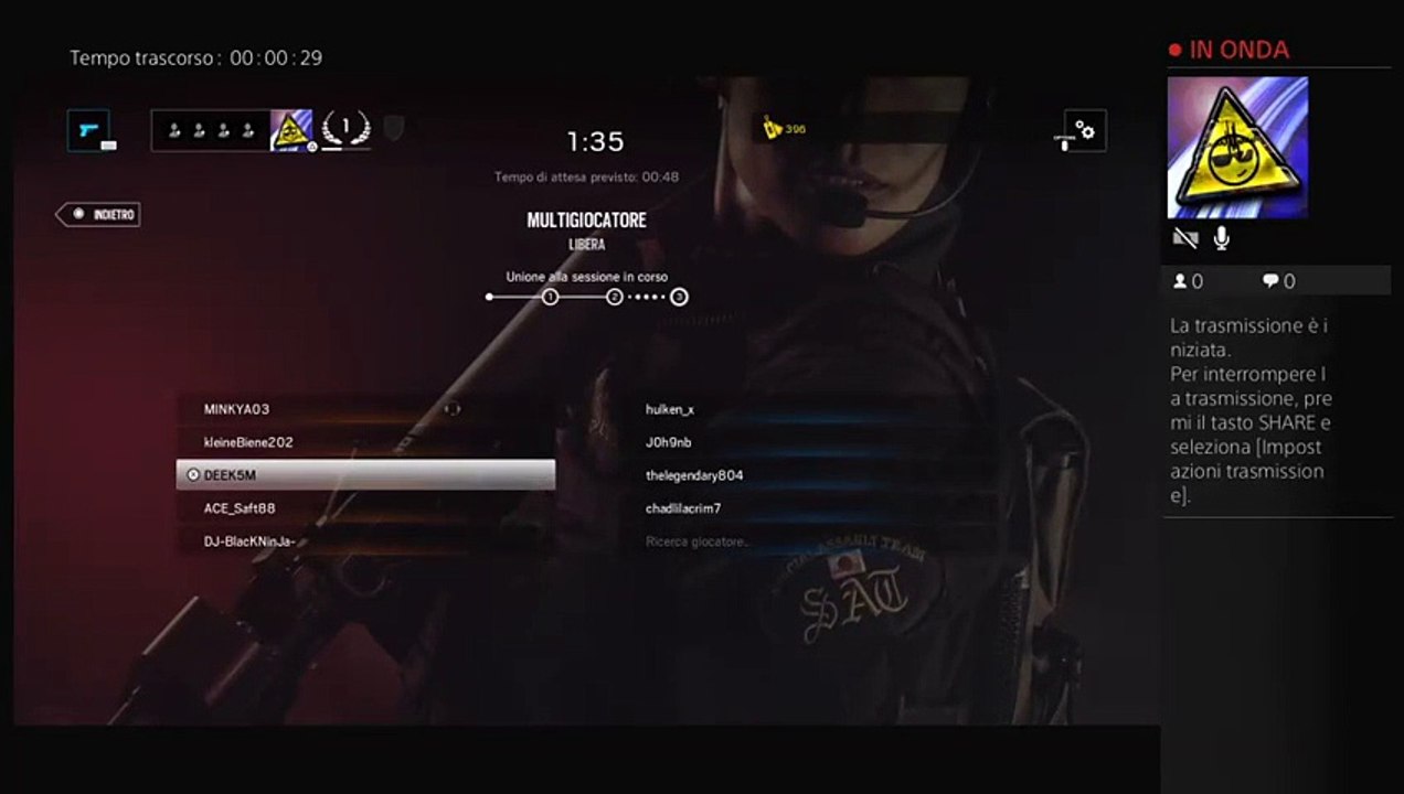 Trasmissione PS4 live (2)