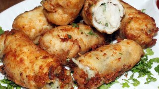 Deliocus Chicken Cheese Roll Recipe - Chicken Bites By Food In 5 Minutes