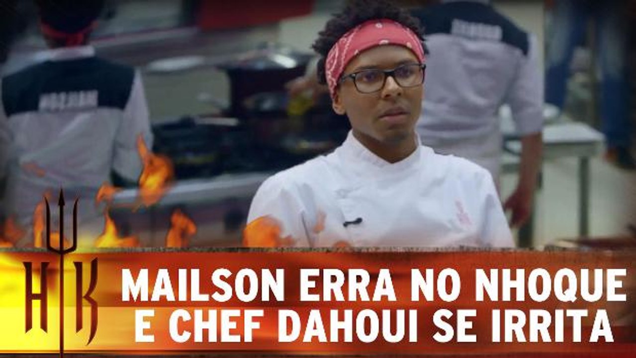 Mailson erra no nhoque e Chef Dahoui se irrita