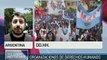 Organizaciones argentinas marchan en la Plaza de Mayo