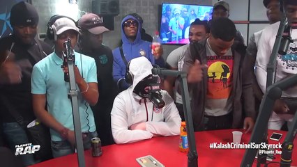 Kalash Criminel, KofKof, Dyako, Bizcuit, Solo le Myhe et Docks en freestyle dans Planète Rap 02