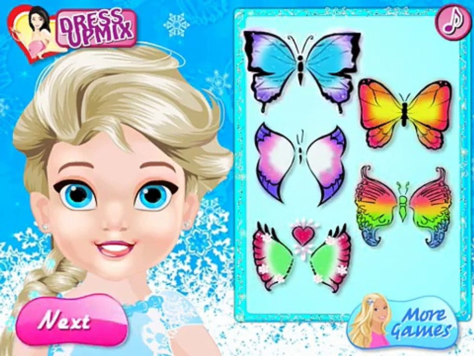 Anna und Elsa deutsch - Baby Elsa Schmetterling Gesicht-Kunst - mädchen spiele