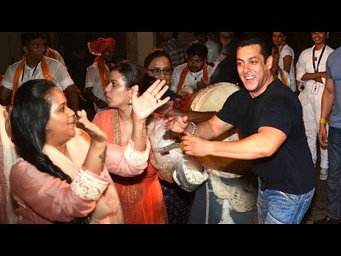 Salman Khan Ganpati Visarjan Dance 2016 Vs 2015