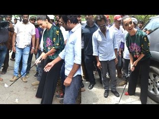 Amy Jackson & Nawazuddin Siddiqui Play Golf On Mumbai Roads to Promote Freaky Ali