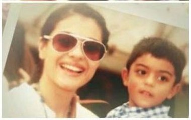 Kajol & Ajay Devgan with Daughter & Son