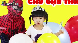 Cây Gậy Thần Kỳ Và Bóng Bay - Bóc Trứng Bất Ngờ | Magic stick ballons and surprise eggs