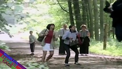 Funny Flying Witch Scare Prank