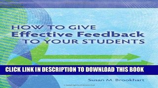 [PDF] How to Give Effective Feedback to Your Students Popular Online