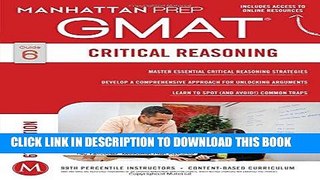 [PDF] GMAT Critical Reasoning (Manhattan Prep GMAT Strategy Guides) Full Collection