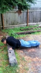 Training for the behind clapping push ups