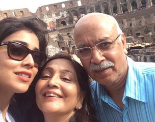 Actress Shriya Saran & Family