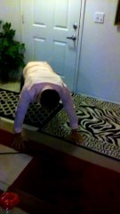 Training to break the whole planet's behind clapping push ups record