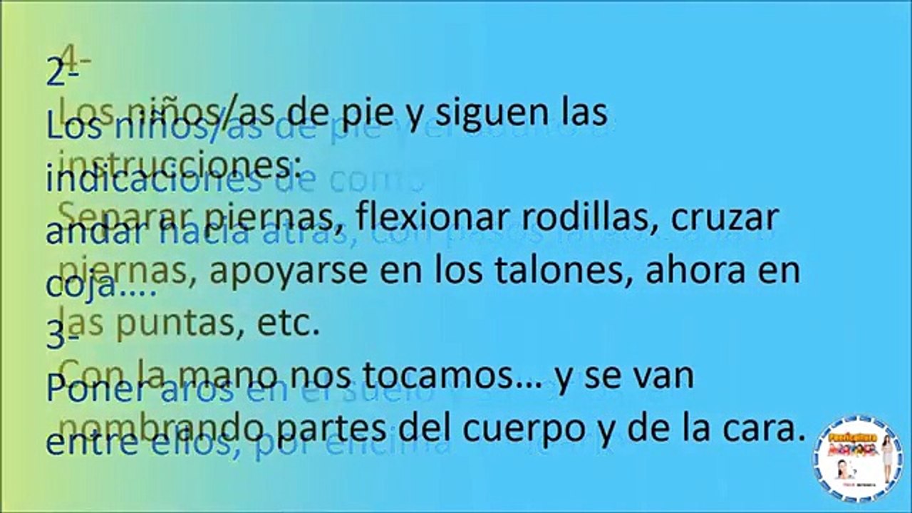 Actividades de Psicomotricidad Infantil para niños de 4 a 6 años - juegos - ejercicios para niños