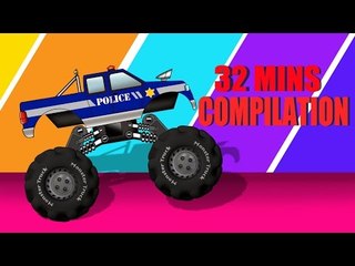 Monster Truck Stunts Video | Compilation And Collection Of Monster Truck Videos