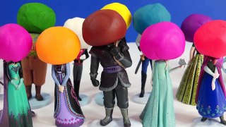 Learn Colours with Play Doh Frozen Guess Game  Elsa Anna Kristoff Alaf- Playdough Video for Kids