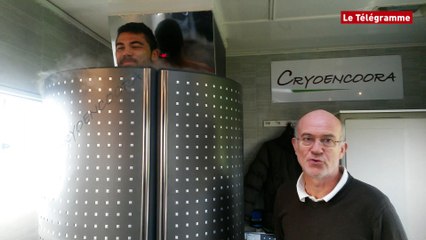 Les rugbymen vannetais en cryothérapie (Le Télégramme)