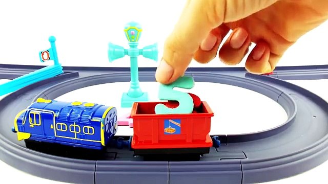 ✿ Веселые паровозики из Чаггингтона (игрушки) - Учим цифры - развивающий мультик