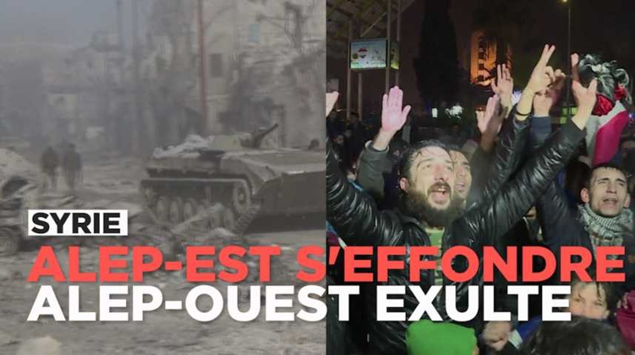 Les rebelles s'effondrent à Alep, l'ouest de la ville se réjouit