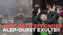 Les rebelles s'effondrent à Alep, l'ouest de la ville se réjouit