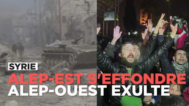 Les rebelles s'effondrent à Alep, l'ouest de la ville se réjouit