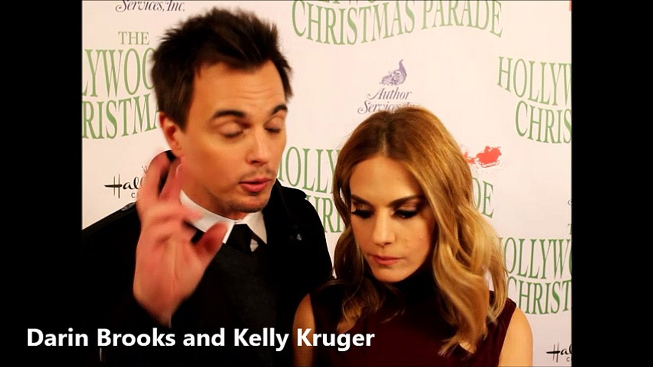 Kelly Kruger and Darin Brooks of The Bold and the Beautiful at 2016 Hollywood Christmas Parade