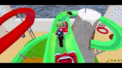 [ Lightning McQueen ] Disney Characters HULK, SpiderMan, Captain America, Mickey Mouse.mp4
