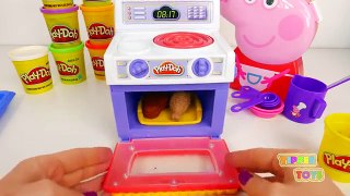 Peppa Pig Cooking Case Play Doh Kitchen Pizza Burger
