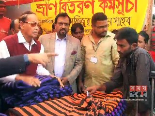 করাইল বস্তিতে আগুনে ক্ষতিগ্রস্তদের মাঝে শীতবস্ত্র বিতরণ করলেন এরশাদের