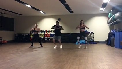 funny boy and girls dance