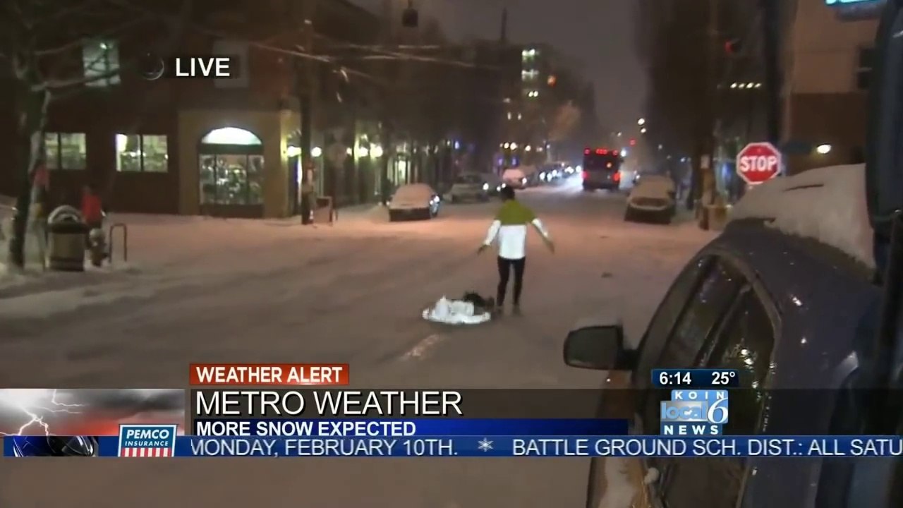 Ne pas courir sous la neige... en direct à la TV