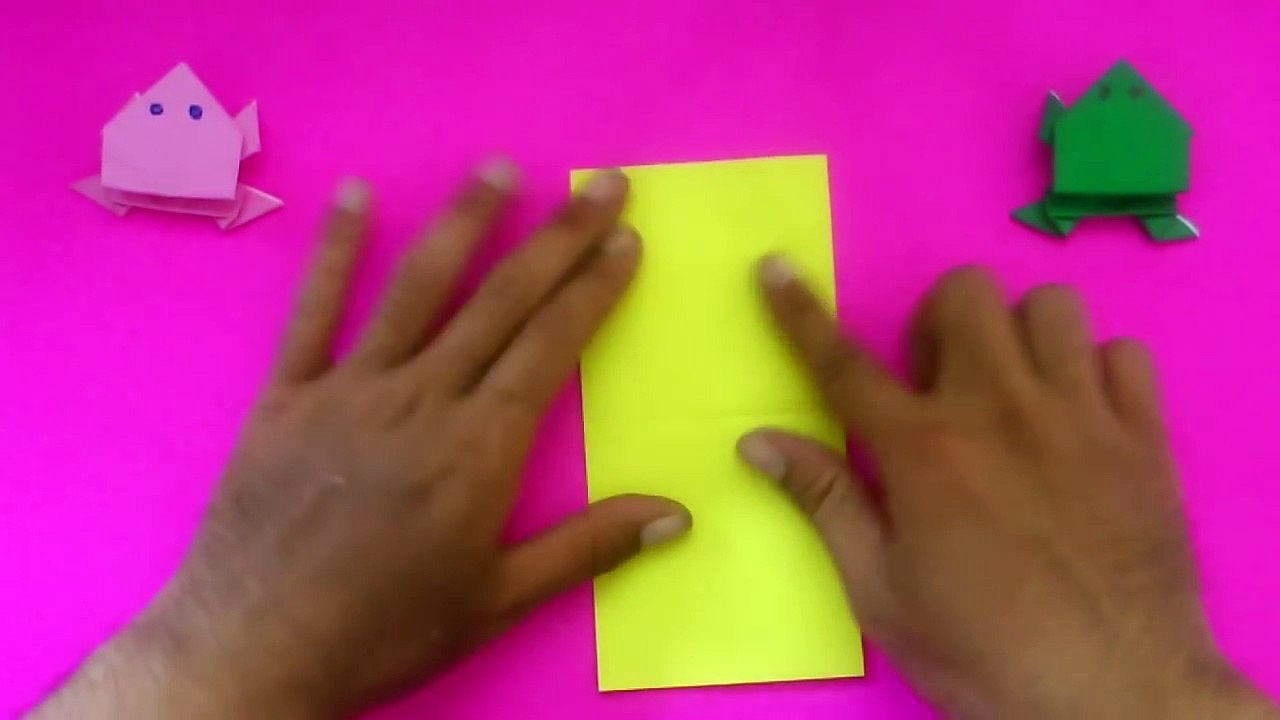 009. Cara Membuat Origami Katak   Origami Binatang