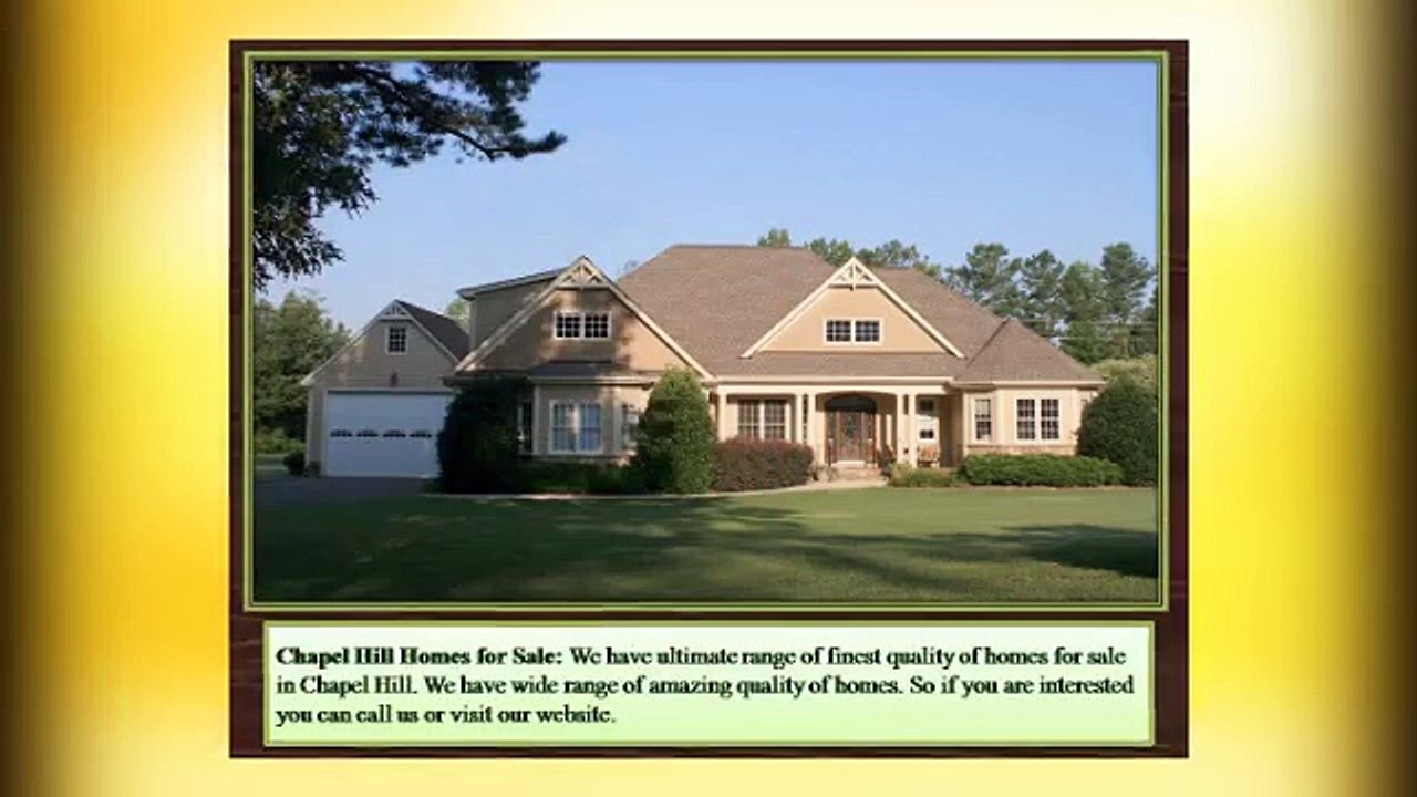 Buy Ideal Homes for Sale in Chapel Hill