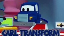 Carl der Transformer Truck und Der Gabelstabler in Autopolis | Auto und Lastwagen Bau Cart