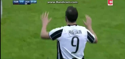 Gonzalo Higuain  Goal - Torino 1-1 Juventus - 11.12.2016