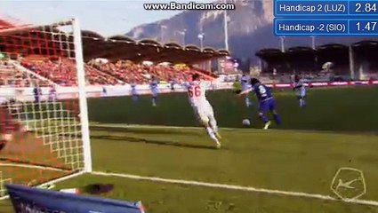 Hyka J. - GOAL - Sion 3-1 Luzern - 2016-12-11