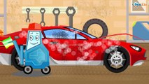 The Red Racing Car & The Yellow Racing Car Race | Service & Emergency Vehicles Cartoons for children