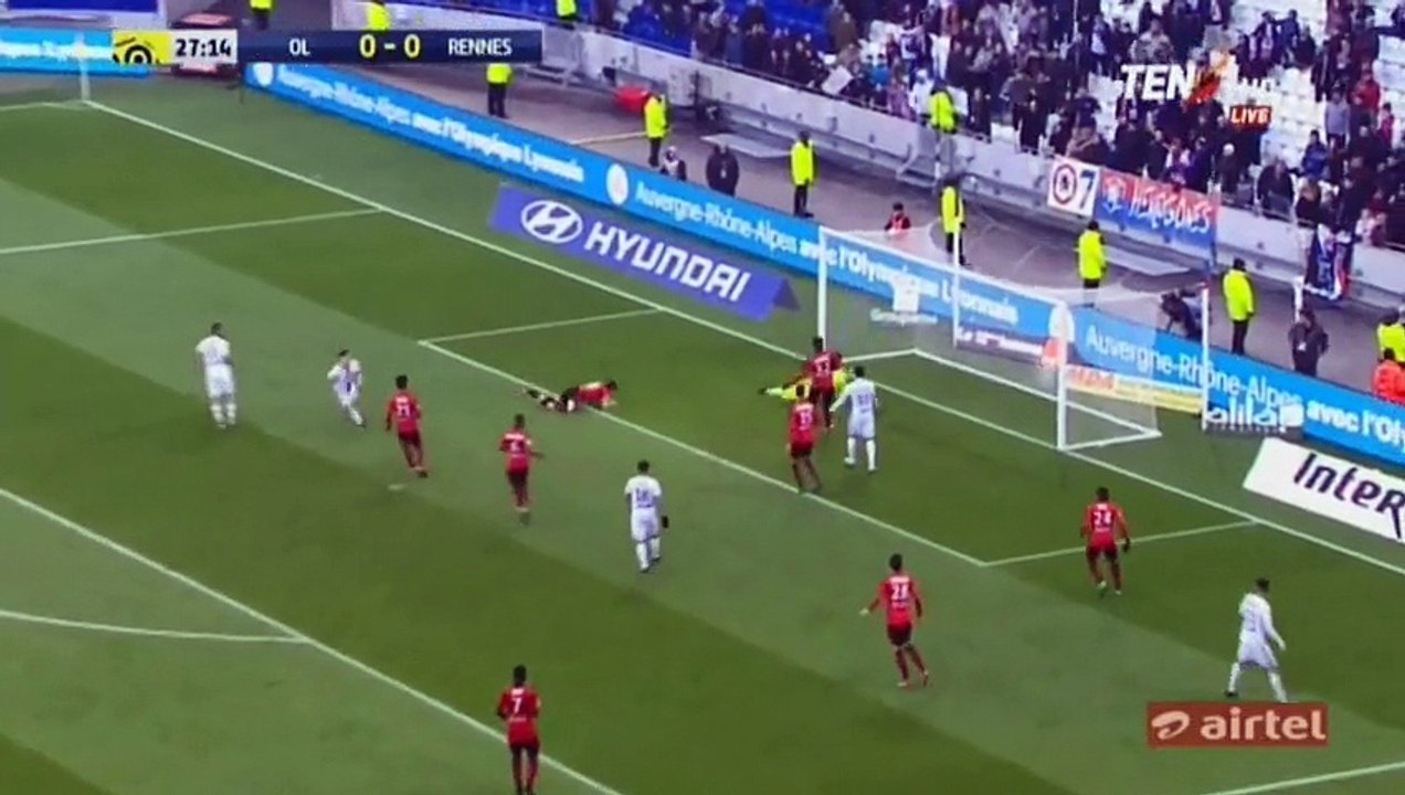 Mathieu Valbuena Goal HD - Olympique Lyonnais 2-0 Rennes - 11.12.2016 HD