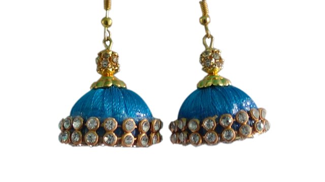 Silk Thread Jhumkas