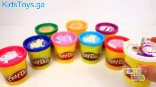 Peppa Pig Play Doh Cans Surprise Eggs Cars Minions MLP Hello Kitty Thomas Minecraft Shopkins