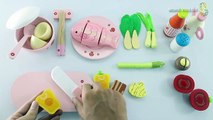 Wooden Toy Cutting Egg Sea Food Cooking playset Kitchen Surprise Learning names