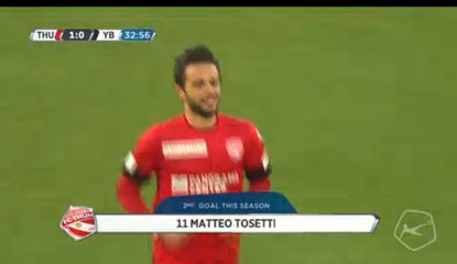Matteo Tosetti - GOAL - Thun 1-0 Young Boys - 2016-12-11