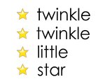 Twinkle Twinkle Little Star Song Lyrics Children Kindergarten Kids Toddlers Babies Happy Piano Songs
