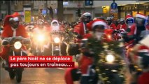 Allemagne : 200 pères Noël défilent à moto pour la bonne cause