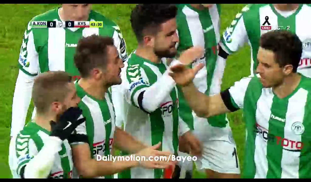 Ali Camdali Goal HD - Konyaspor 1-0 Kayserispor - 11.12.2016