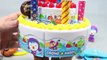 Toy Velcro Cutting Pororo Birthday Cake Learn Fruits English Names Play Doh Toy Surprise