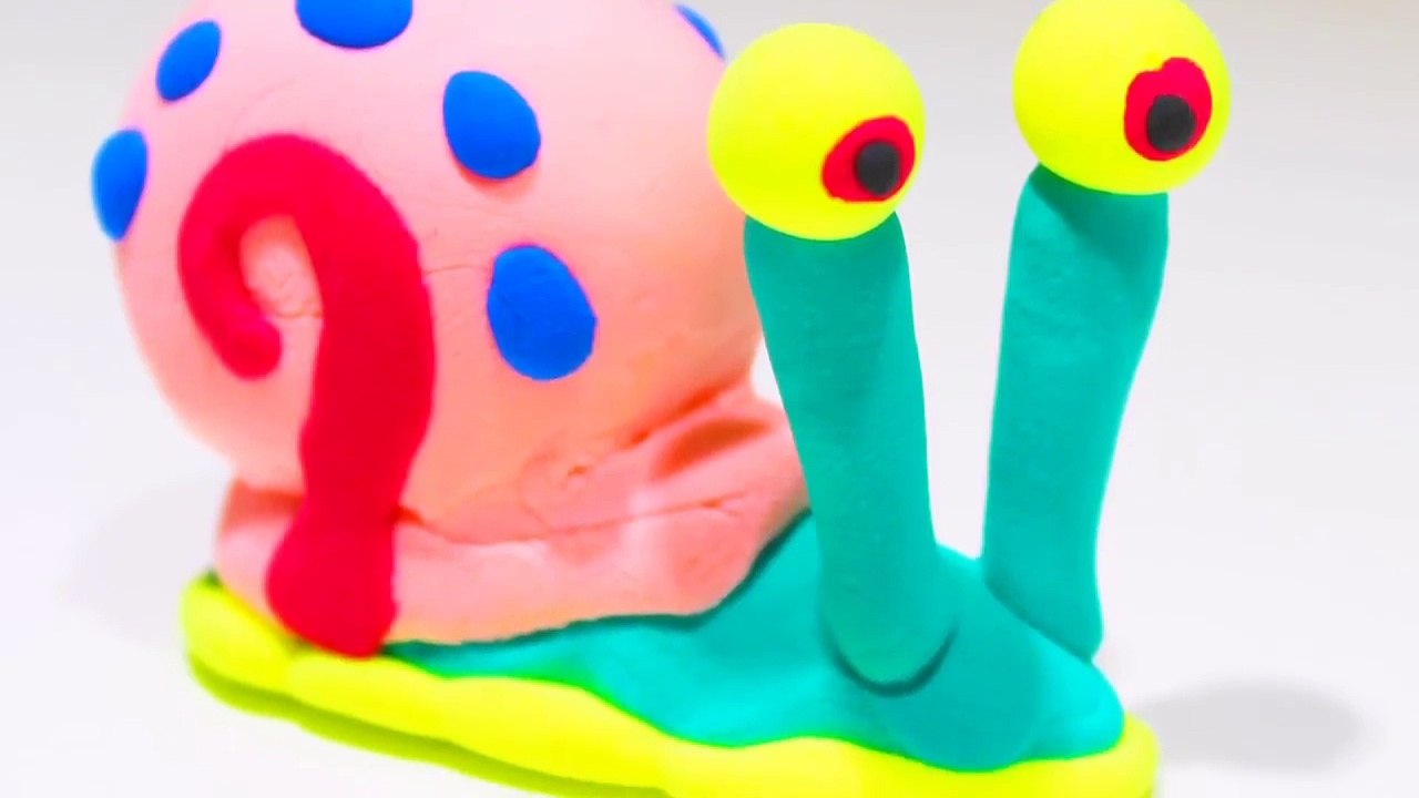 How to make Gary the Snail from Spongebob Squarepants with Play Doh