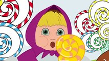 Masha et Dora dans La Candyland Doigt de la Famille des Comptines