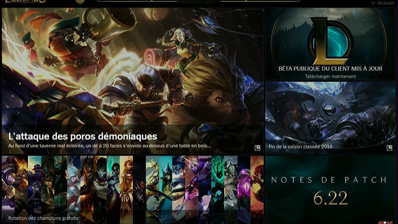 COMMENT RETOURNER SUR L'ANCIEN CLIENT DE LOL ?