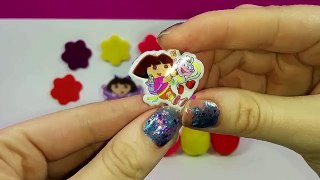 Dora Surprise Eggs Opening | Match the color | Play Doh