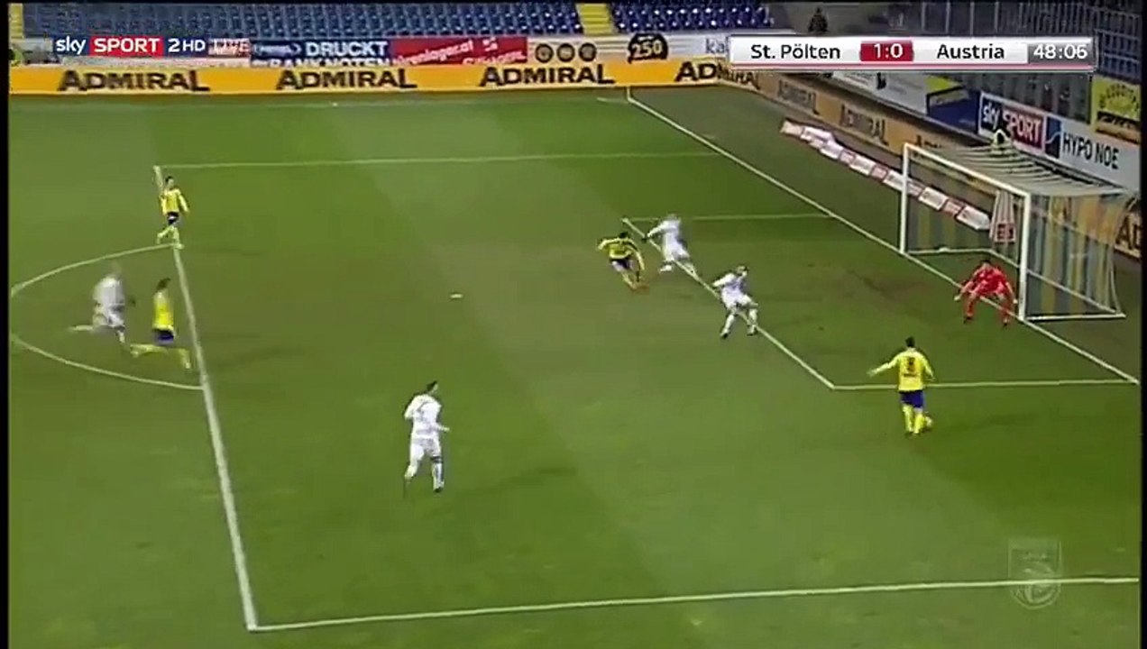 Daniel Schütz Goal -  SKN St Pölten 1-0 Austria Wien  11-12-2016